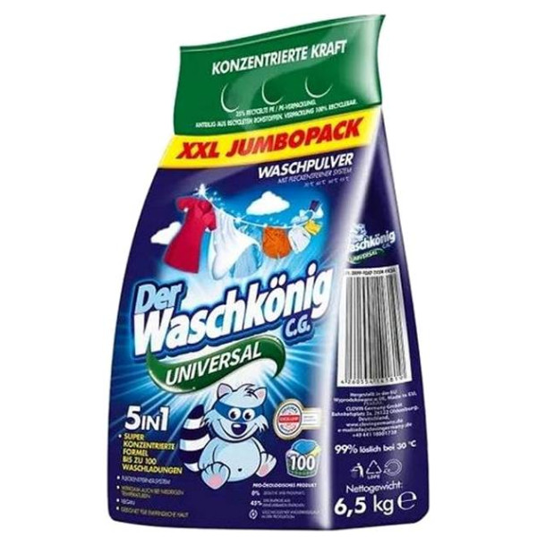 Фото - Стиральный порошок Waschkonig Universal 6,5 кг  (4260554141819)