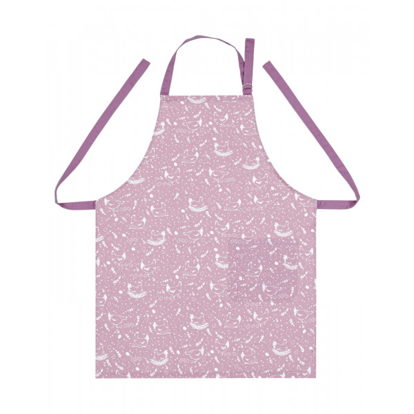 Фото - Фартук Home Line Полупанама курочки лиловая/махровая сирень (182683) Фото - Фартук Home Line Полупанама курочки лиловая/махровая сирень (182683)