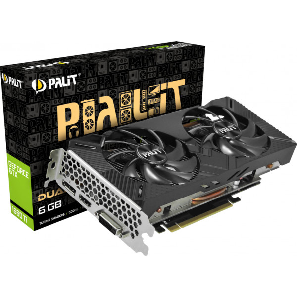Фото - Видеокарта PALIT-XPERTVISION NVIDIA GTX 1660 TI DUAL 6GB GDDR6 (NE6166T018J9-1160C)