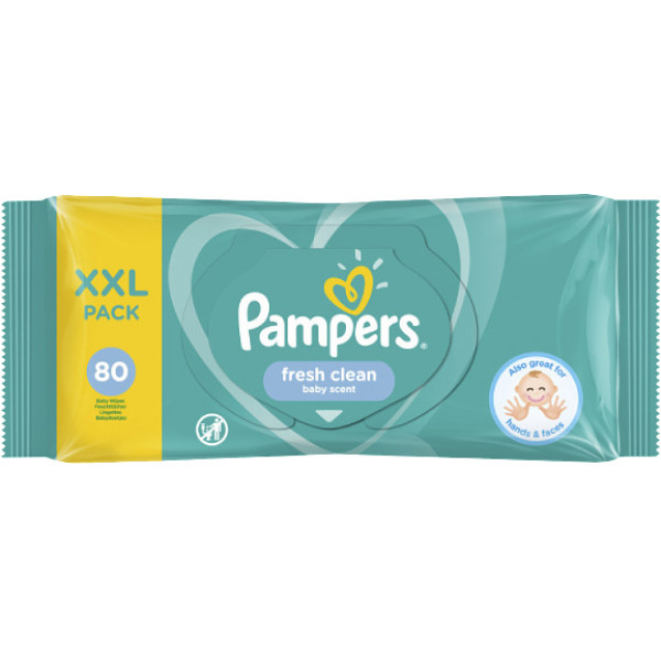 Фото - Салфетки влажные для детей Pampers Fresh Clean, 80 шт. (81688036)