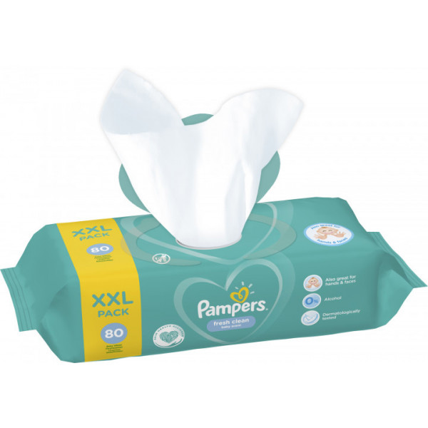 Фото - Салфетки влажные для детей Pampers Fresh Clean 80 шт. (8001841077598)