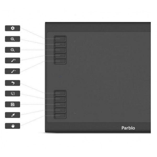 Фото - Микроповреждение - Графический планшет Parblo A610 Plus V2 Black