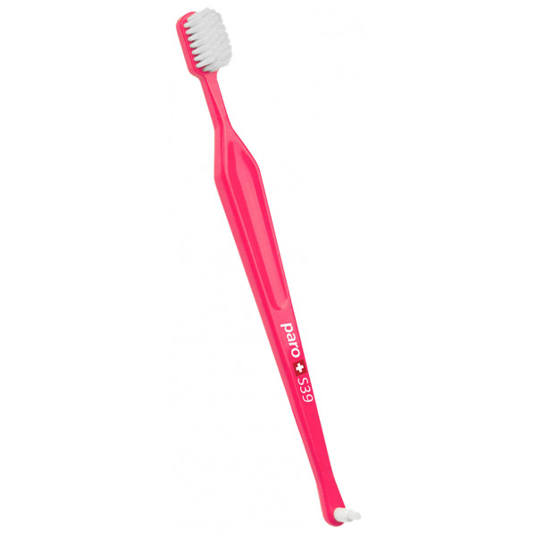 Фото - Зубная щетка Paro Swiss paro toothbrush S39, с монопучковой насадкой, розовый (7.715/6)