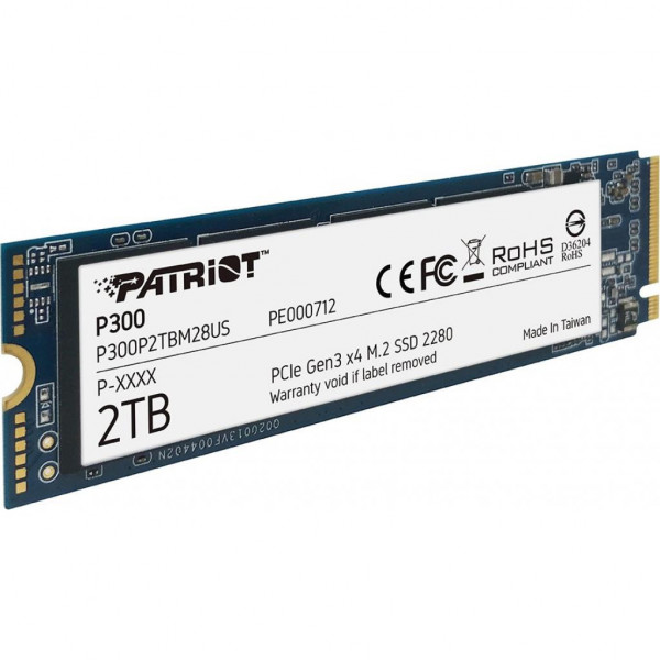 Фото - SSD-накопитель внутренний Patriot M.2 2280 2TB P300 (P300P2TBM28)