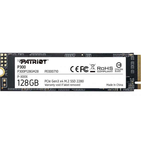 Фото - Уценка - SSD-накопитель внутренний Patriot P300 128GB M.2 2280 PCIe NVMe 3.0 x4 TLC (P300P128GM28)