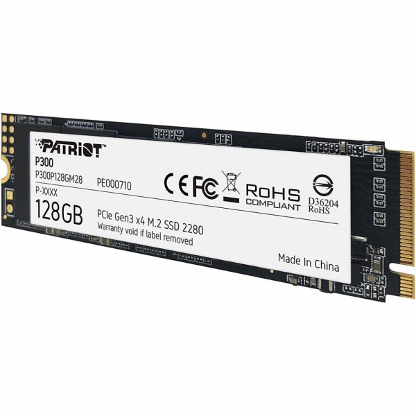 Фото - Уценка - SSD-накопитель внутренний Patriot P300 128GB M.2 2280 PCIe NVMe 3.0 x4 TLC (P300P128GM28)