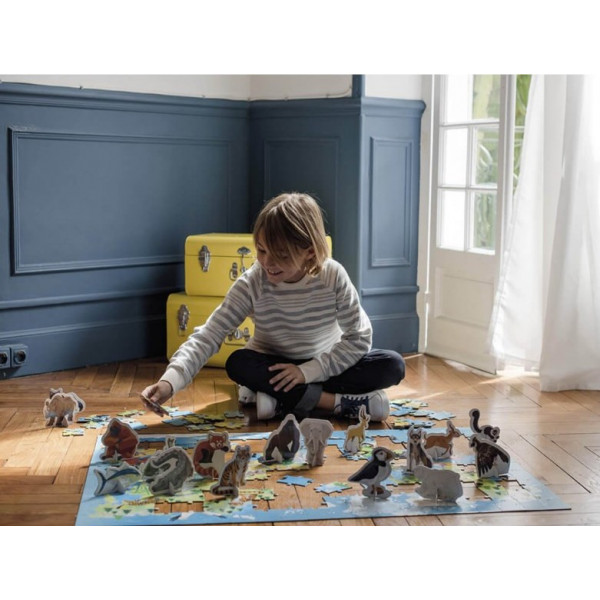 Фото - Пазлы (5-7 лет) Janod Исчезающие Виды Животных (J02676)