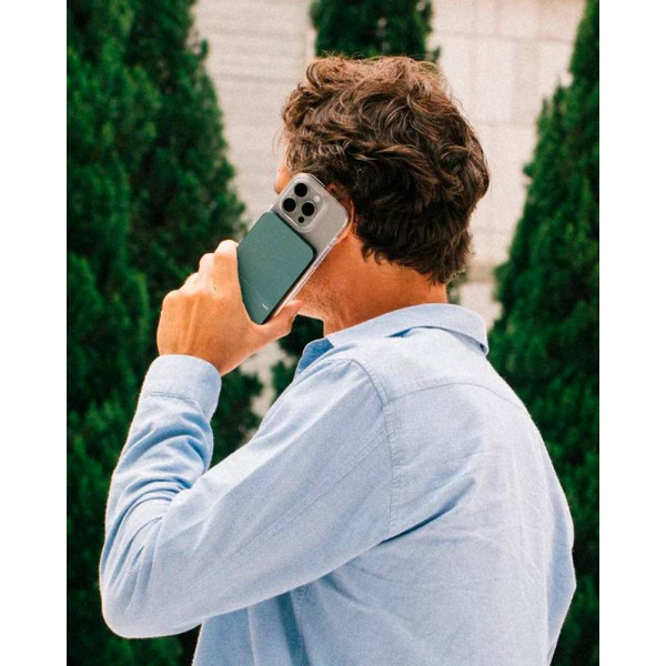 Фото - Батарея мобильная Native Union Classic Magnetic Qi2 5 000mAh Slate Green (PB-5KMS-GRN-Q2)