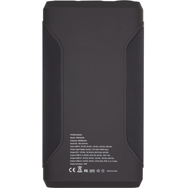 Фото - Батарея мобильная PowerPlant 72000mAh PD 60W DC 12-24V 2xUSB-C USB-A QC3.0 (PB930456)