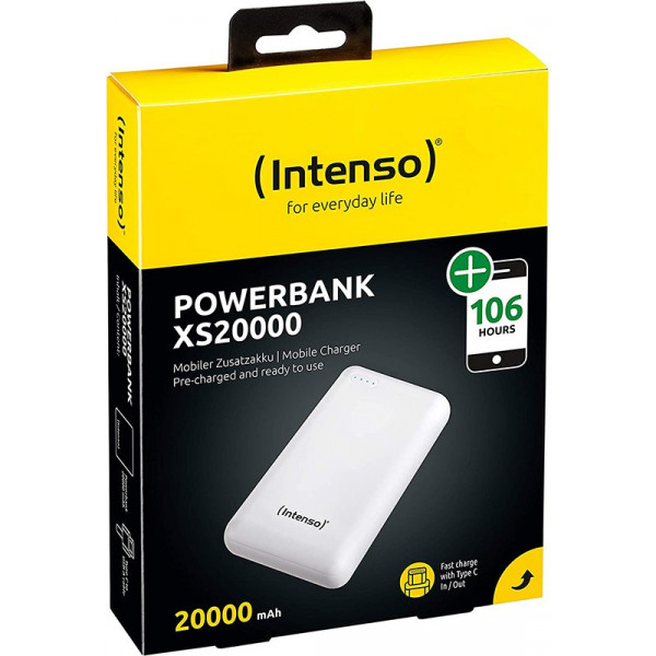 Фото - Батарея мобильная Intenso XS20000 3.1A 20000mAh, USB-C OUT White (7313552)