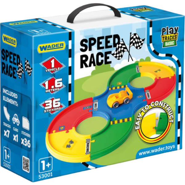 Фото - Игровой набор Wader Play Tracks Basic скоростная гонка (53001) Фото - Игровой набор Wader Play Tracks Basic скоростная гонка (53001)
