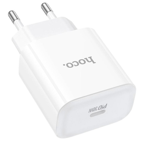 Фото - Сетевое зарядное устройство HOCO C76A Pro PD30W charger White (6942007616300)