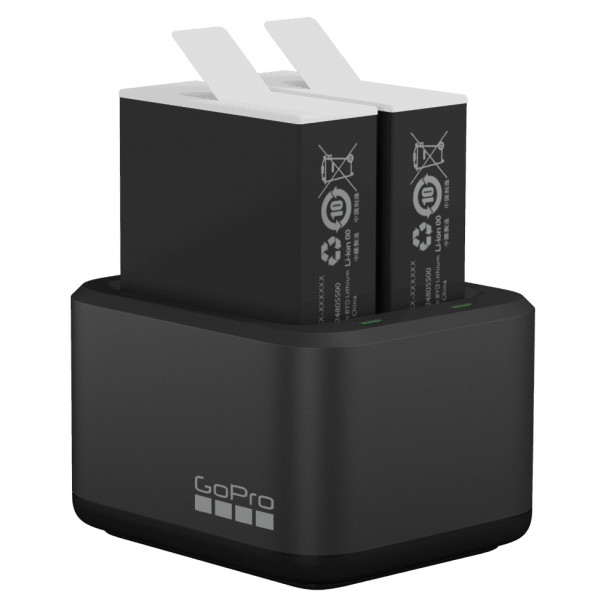 Фото - Уценка - З/устройство для экшн-камеры GoPro Dual Battery Charger + Аккумулятор Enduro 2 шт. для HERO11,10,9 (ADDBD-211-VE)