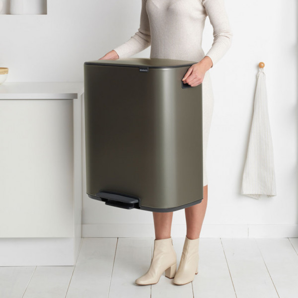Фото - Бак для мусора с педалью Brabantia Bo PedalL Bin 2х30 л 211546