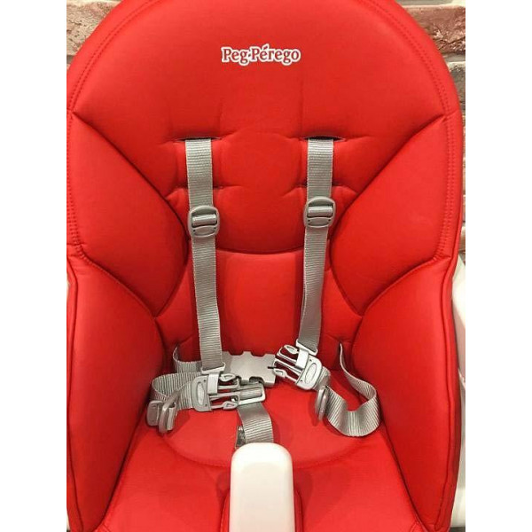 Фото - Стульчик для кормления трансформер Peg-Perego Prima Pappa Follow Me Fragola (красный)