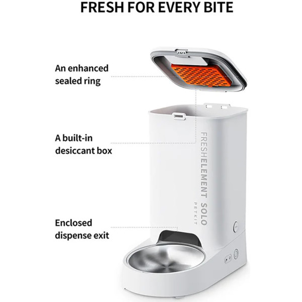 Фото - Смарт-кормушка для животных PETKIT Fresh Element Solo White (P570)