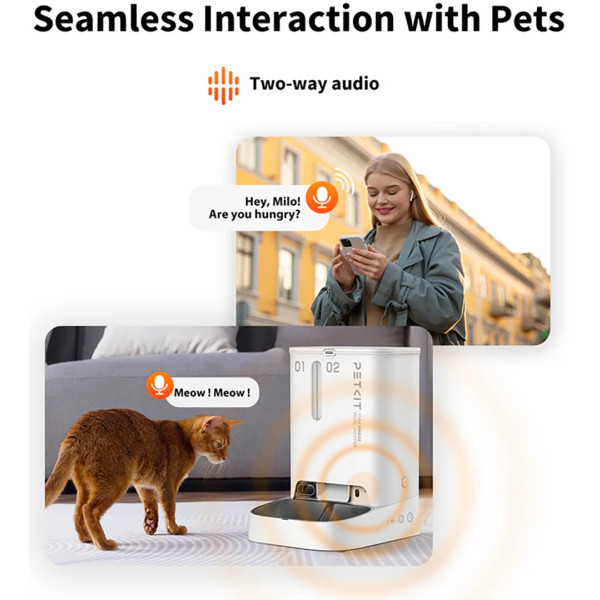 Фото - Смарт-кормушка для животных PETKIT YumShare Dual-hopper with Cam (P591)