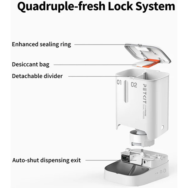 Фото - Смарт-кормушка для животных PETKIT YumShare Dual-hopper with Cam (P591)