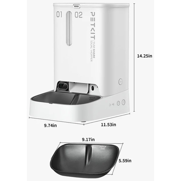 Фото - Смарт-кормушка для животных PETKIT YumShare Dual-hopper with Cam (P591)