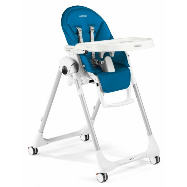 Фото - Стульчик для кормления трансформер Peg-Perego Prima Pappa Follow Me Petrolio (голубой)