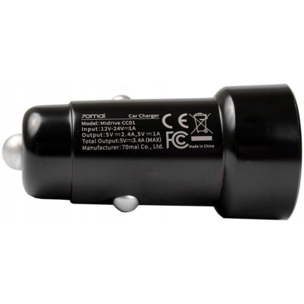Фото - Автомобильное зарядное устройство 70mai Dash Cam Accessory D1 (CC01)