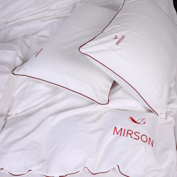 Фото - Наволочка MirSon Сатин Corner Moko White 40x60 см (2200001484566)