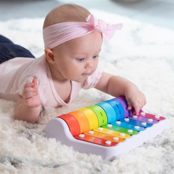 Фото - Ксилофон Fat Brain Toys Rock N' Roller Piano с колокольчиками (F281ML)