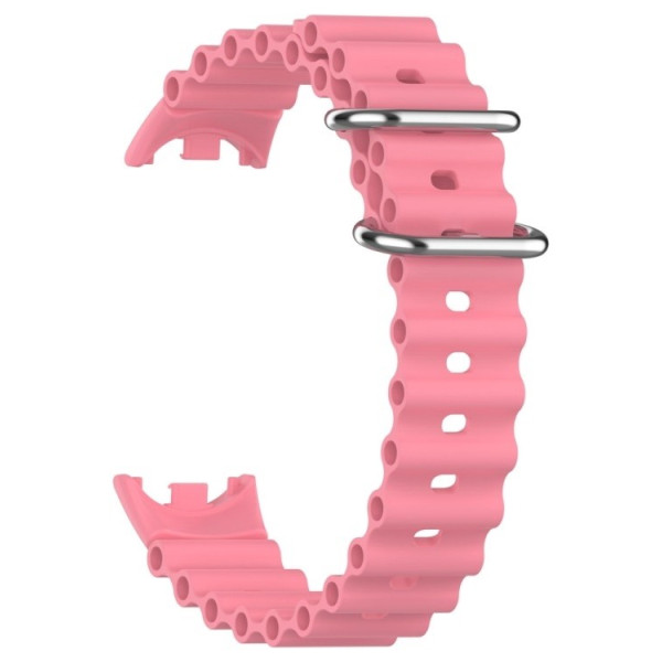 Фото - Ремешок для фитнес-браслета BeCover Wave Style for Xiaomi Mi Smart Band 8 / 9 / 10 Dusty Pink (714353)