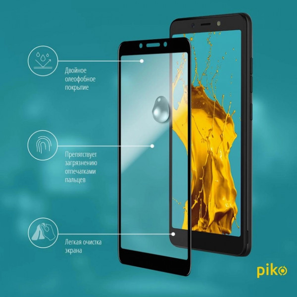 Фото - Защитное стекло для смартфона Piko Full Glue for Tecno Pop 2F Black (1283126502972)