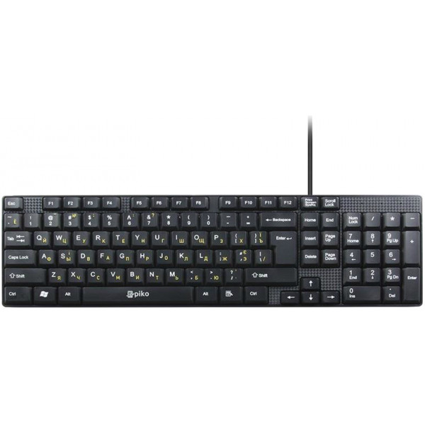 Фото - Клавиатура проводная Piko KB-005 Black USB (1283126472459) Фото - Клавиатура проводная Piko KB-005 Black USB (1283126472459)