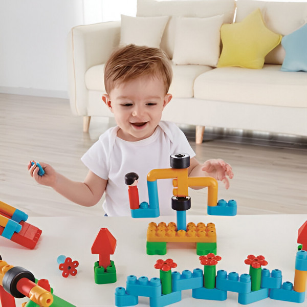 Фото - Пластиковый конструктор PolyM Игровая площадка 110 деталей (760011)