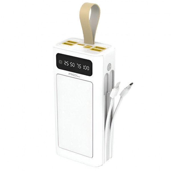 Фото - Батарея мобильная ACL PW-85 30000mAh, LIGHTER, Type-C + Lighting, White
