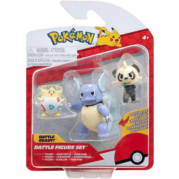 Фото - Набор игровых фигурок Pokemon W17 - ТОГЕПИ, ПАНЧАМ, ВАРТОРТЛ (PKW3051)