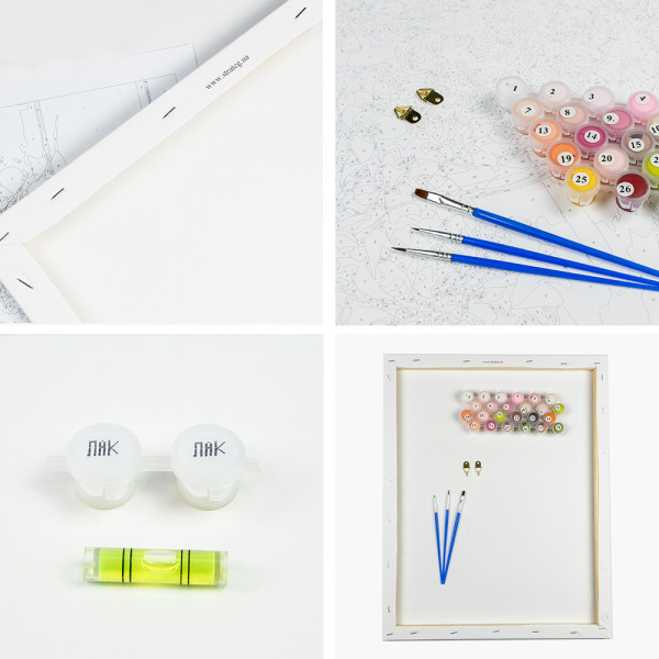 Фото - Картина по номерам Strateg Кефир с васильками 40х50 см (SY6761)