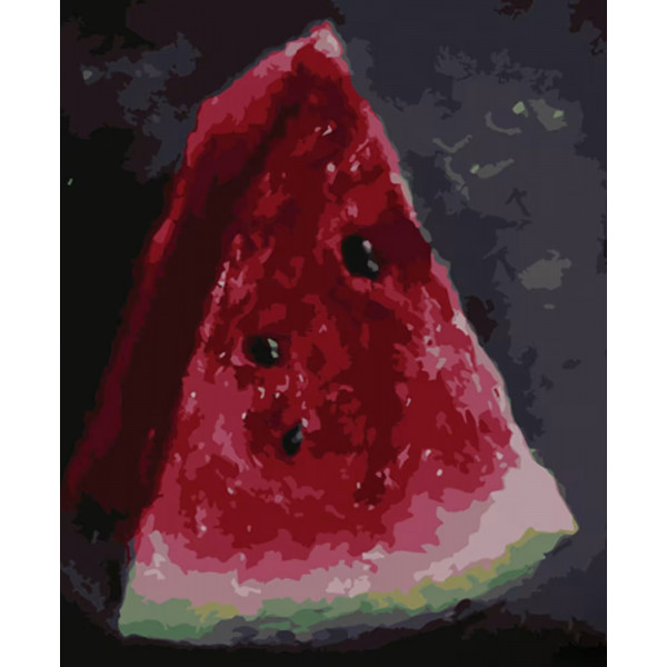 Фото - Картина по номерам Strateg Сочный арбуз 40х50 см (DY310) Фото - Картина по номерам Strateg Сочный арбуз 40х50 см (DY310)