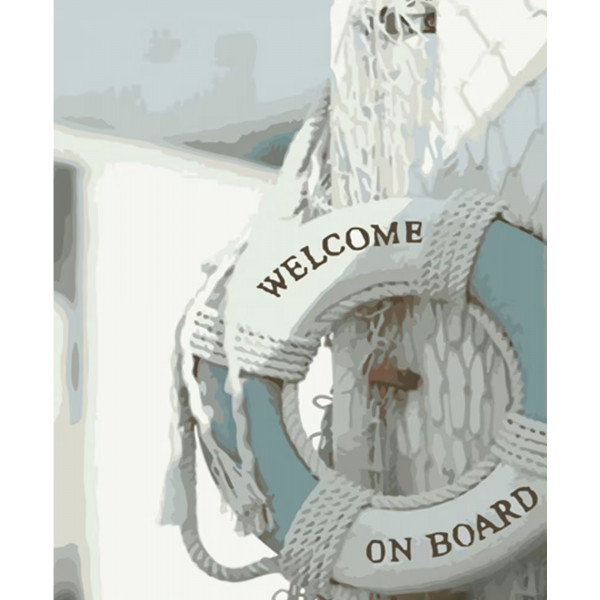Фото - Картина по номерам Strateg Добро пожаловать на борт 40х50 см (DY315) Фото - Картина по номерам Strateg Добро пожаловать на борт 40х50 см (DY315)