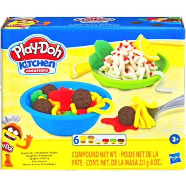Фото - Наборы для лепки Hasbro Play-Doh Кухонные принадлежности SPAGHETTI N MEATBALLS PLAYSET (E7253_E8680)