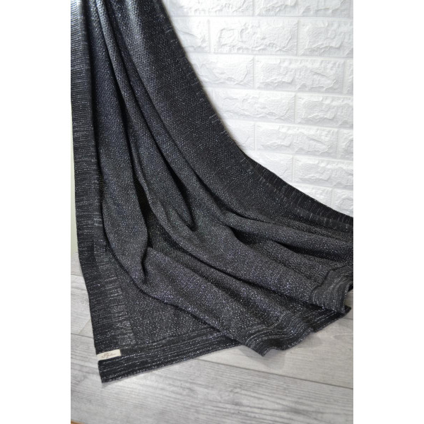 Фото - Плед полуторный Прованс MONO Black 140х180 см (014578)