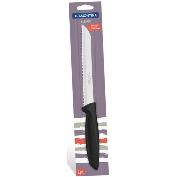 Фото - Нож для хлеба Tramontina Plenus Black 178 мм (23422/107)