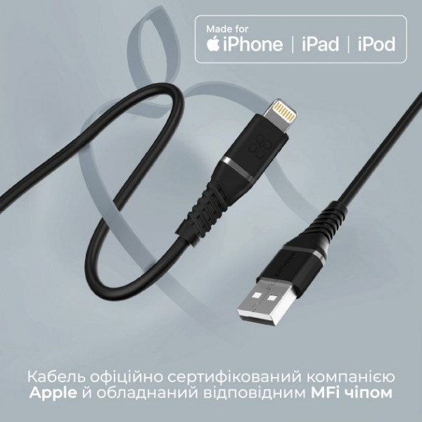 Фото - Кабель Promate Powerline-ai120 Black