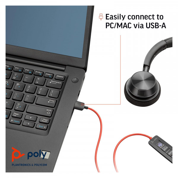 Фото - Гарнитура проводная Poly Blackwire 3320-M (8X220AA)