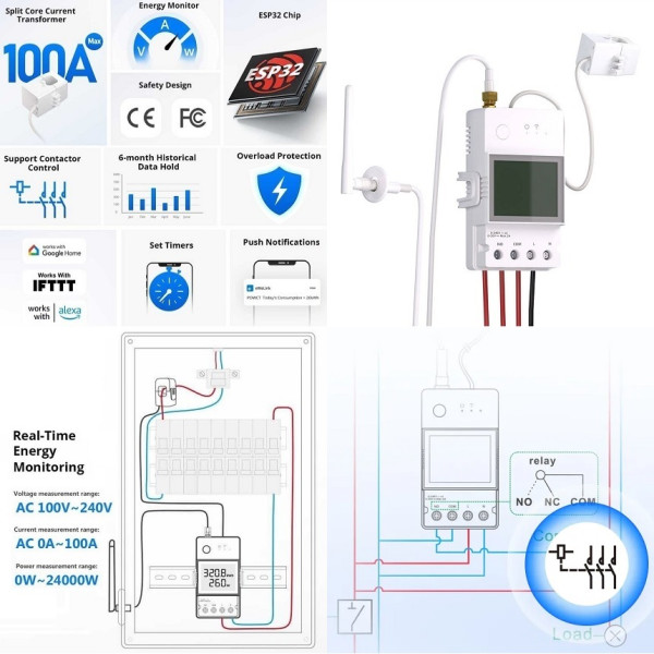 Фото - Релейный выключатель Sonoff POWCT