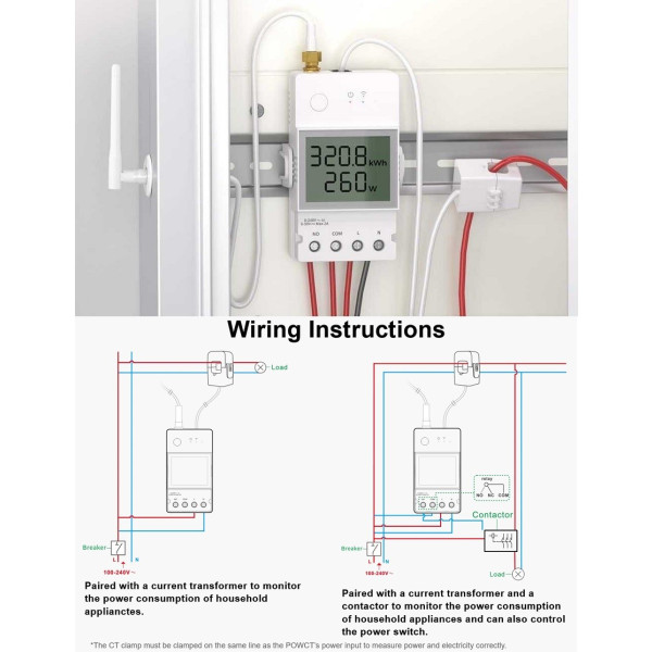 Фото - Релейный выключатель Sonoff POWCT