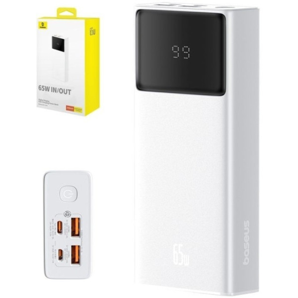 Фото - Батарея мобильная Baseus Star-Lord 20000mAh 65W OE White (P10022906213-00)