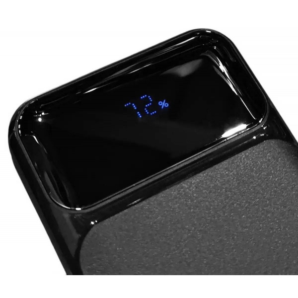 Фото - Батарея мобильная Grunhelm 20.000 mAh Black быстрая зарядка 22.5W (GP-20BQC)