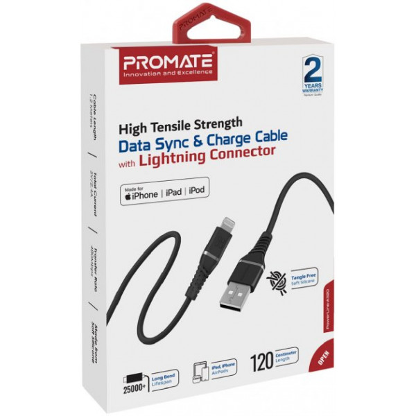 Фото - Кабель Promate Powerline-ai120 Black