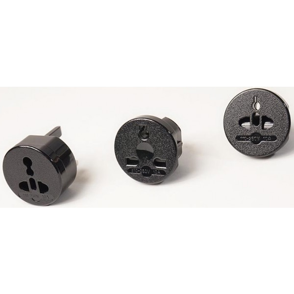 Фото - Переходник Евро 220В PowerPlant 220V 10A Black (DV00DV5068)