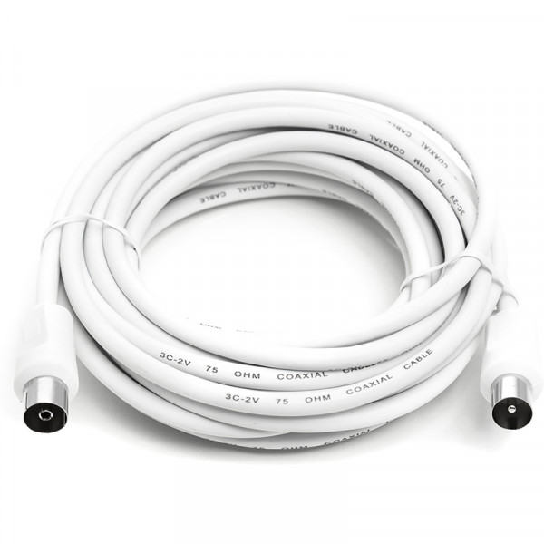 Фото - Уценка - Кабель-удлинитель для антенн PowerPlant AV 3 m White (CA911943)