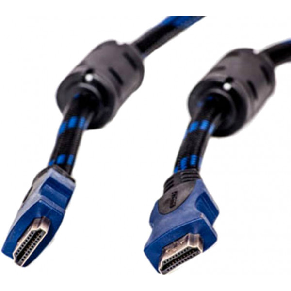 Фото - Кабель HDMI PowerPlant HDMI-HDMI v1.4 25m Nylon Double Ferrites Black (KD00AS1208)
