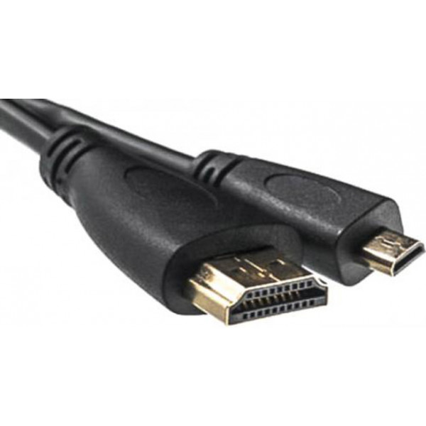 Фото - Кабель HDMI PowerPlant HDMI-microHDMI v1.3 2m Black (KD00AS1242)